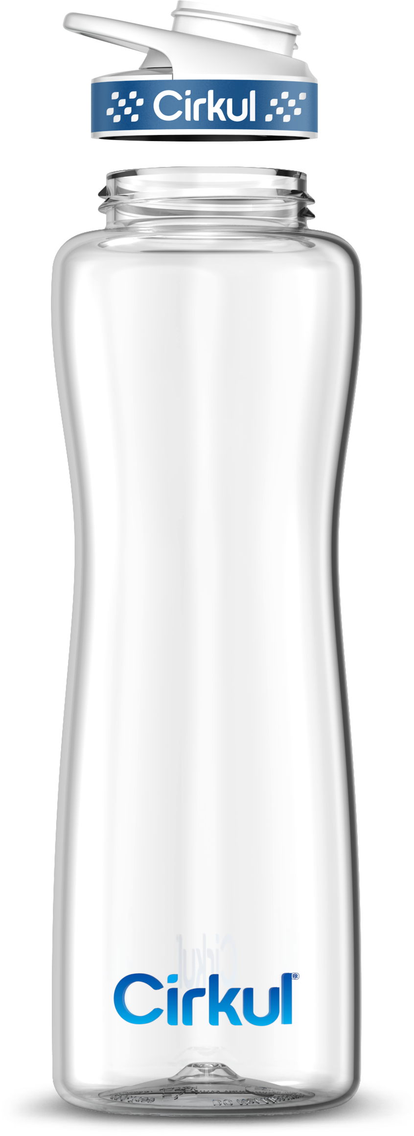 Custom 42oz. Plastic Bottle & Comfort Grip Lid