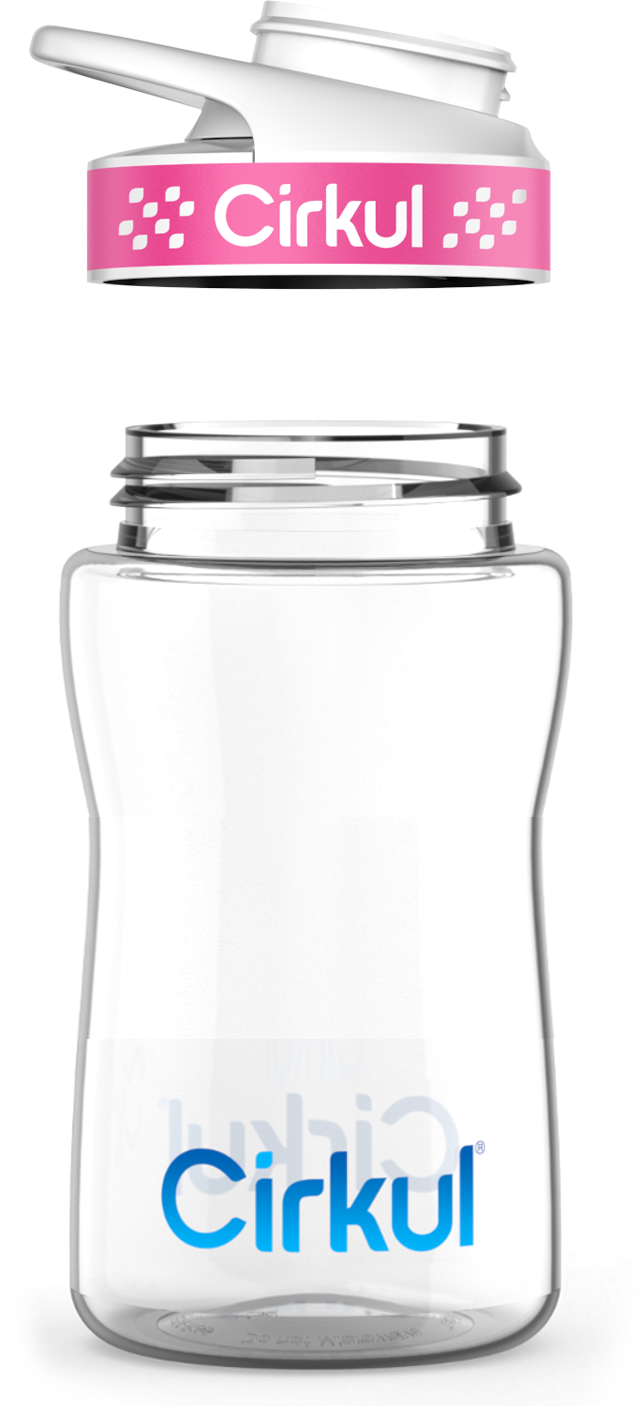 Reward: 12oz. Plastic Bottle & Comfort Grip Lid