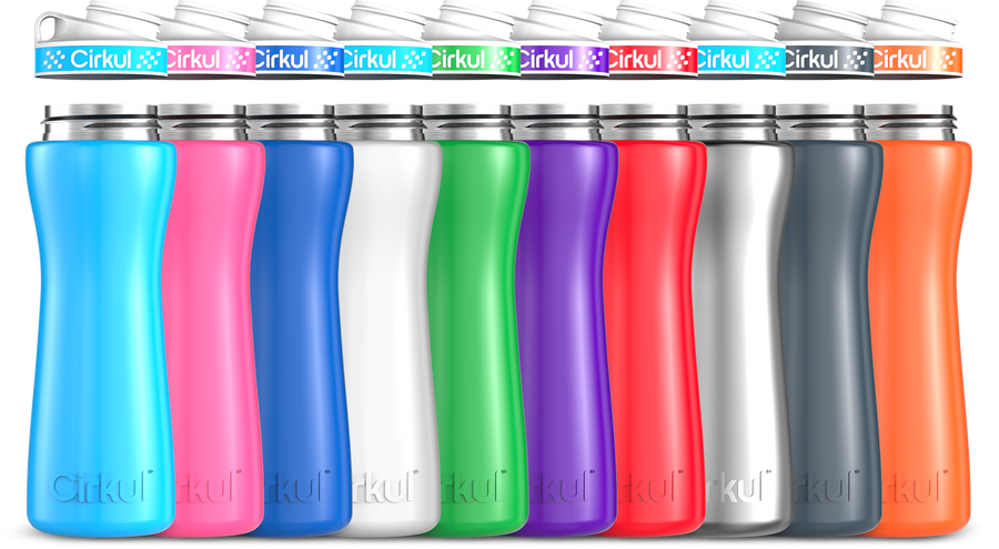 Custom 22oz. Stainless Steel Bottle & Comfort Grip Lid
